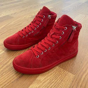 Steve Madden Men’s Barkley Red Hi-Top Sneakers